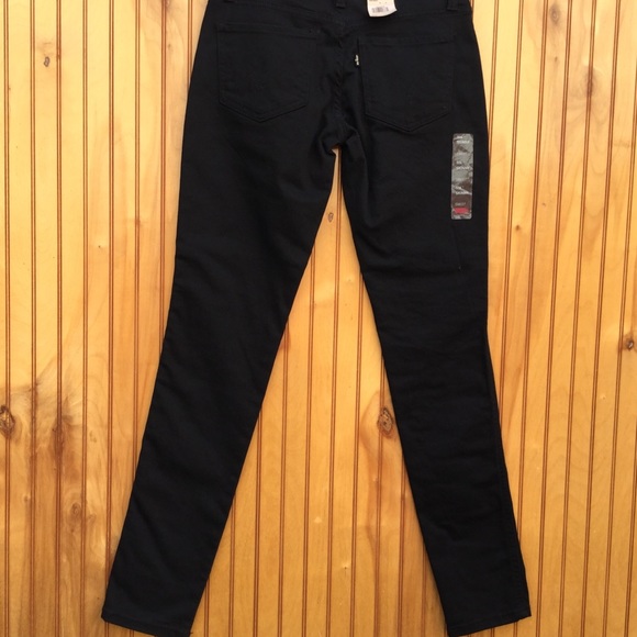 Levi's 524 Too Superlow Skinny Size 5M/27 Black - Picture 2 of 8